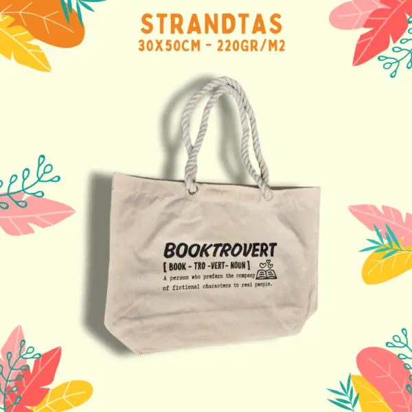 Strandtas - Booktrovert